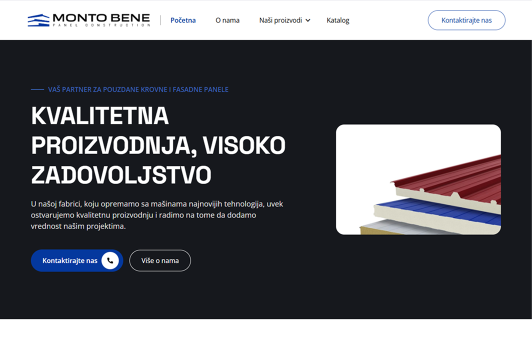 Monto Bene Panel Construction